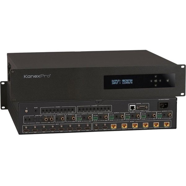 Kanexpro 4K 60 Hdbaset 8X8 Matrix Switcher w/ 6 MX-HDBT8X818G
